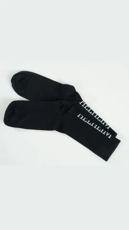 Medias de Algodón Negro