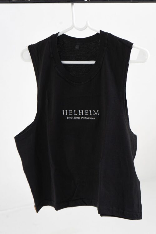 Crop Top de Algodón Negro