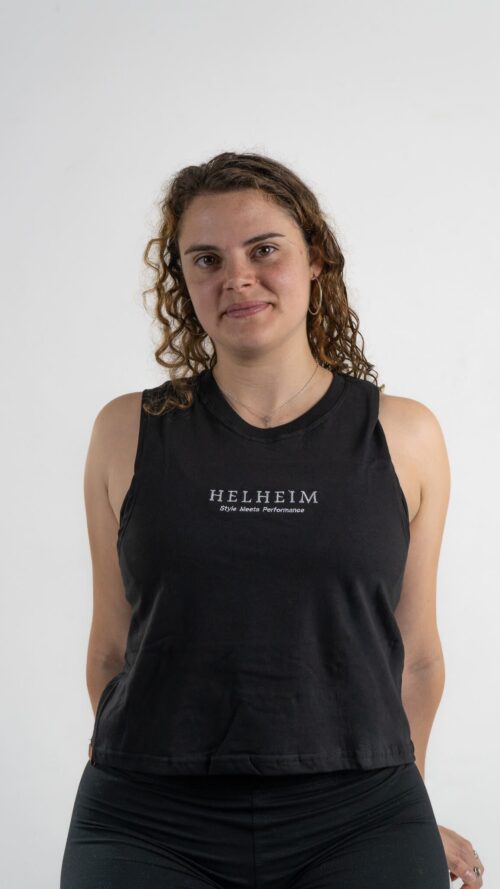 CROP TOP ALGODON Crop Top de Algodón Negro