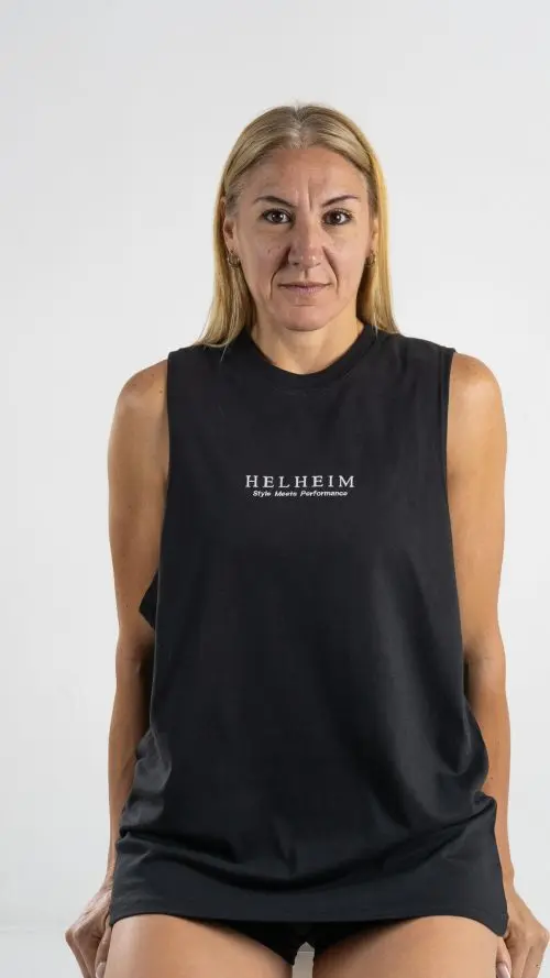 MUSCULOSA OVER 24.1 NEGRO Musculosa Oversize 24.1 Negro