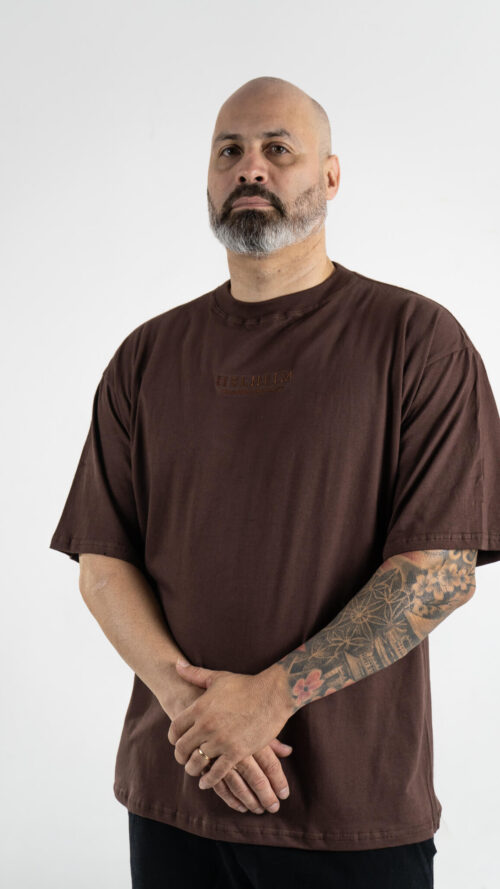 Remera Manga Corta Oversize 24.1 Chocolate