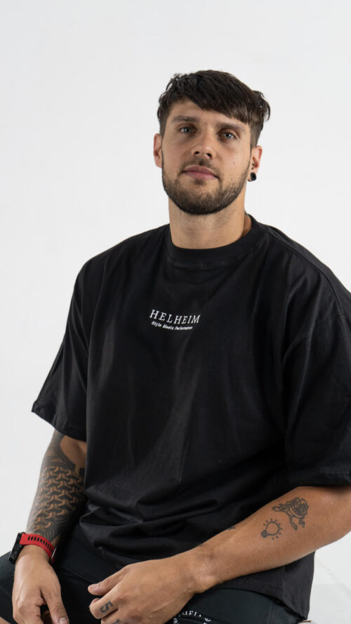 Remera Manga Corta Oversize 24.1 Negro