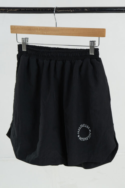 Short Tejido Plano Simple Negro