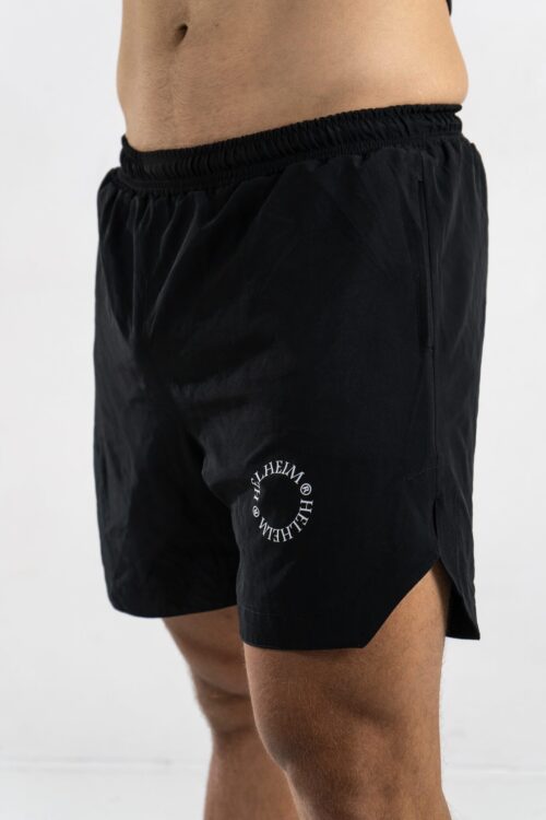 Short Tejido Plano Simple Negro